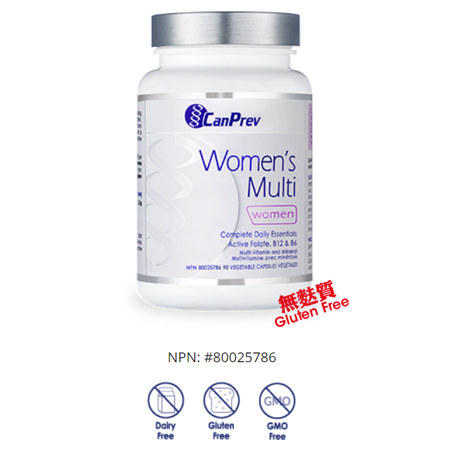 健倍CanPrev –《女性多種維生素Women's Multi》每瓶90粒蔬菜膠囊
