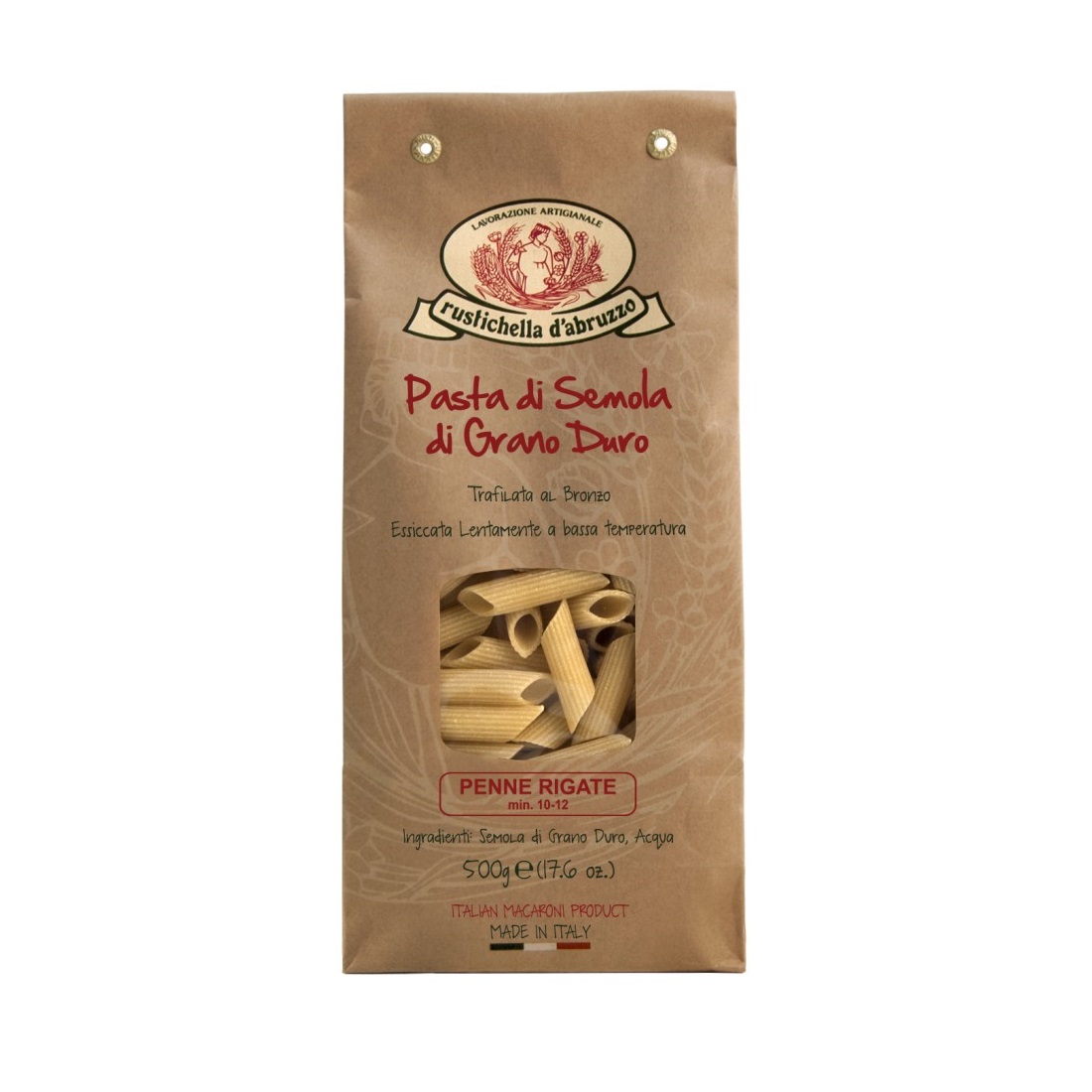Rustichella d'Abruzzo阿布素 – 兩頭尖通粉 (Penne Rigate) 500g