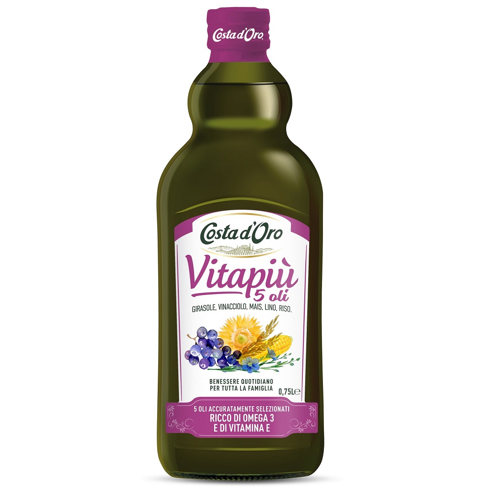 Costa d'Oro – Vitapiù 5籽油 750ml （玻璃樽）